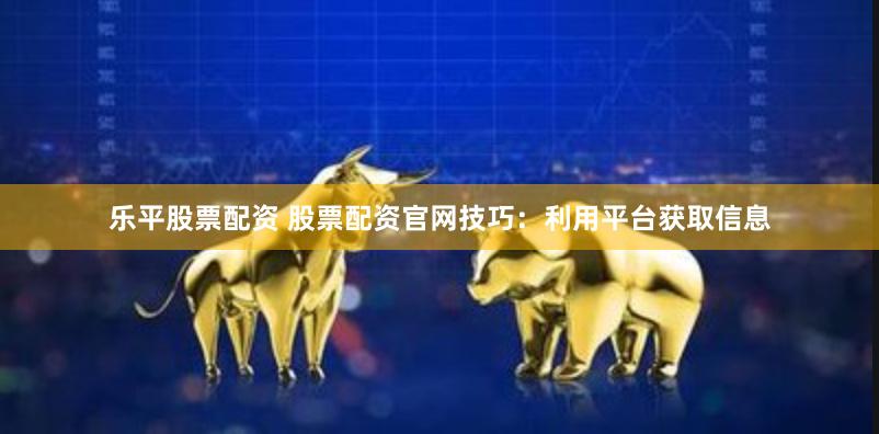 乐平股票配资 股票配资官网技巧：利用平台获取信息