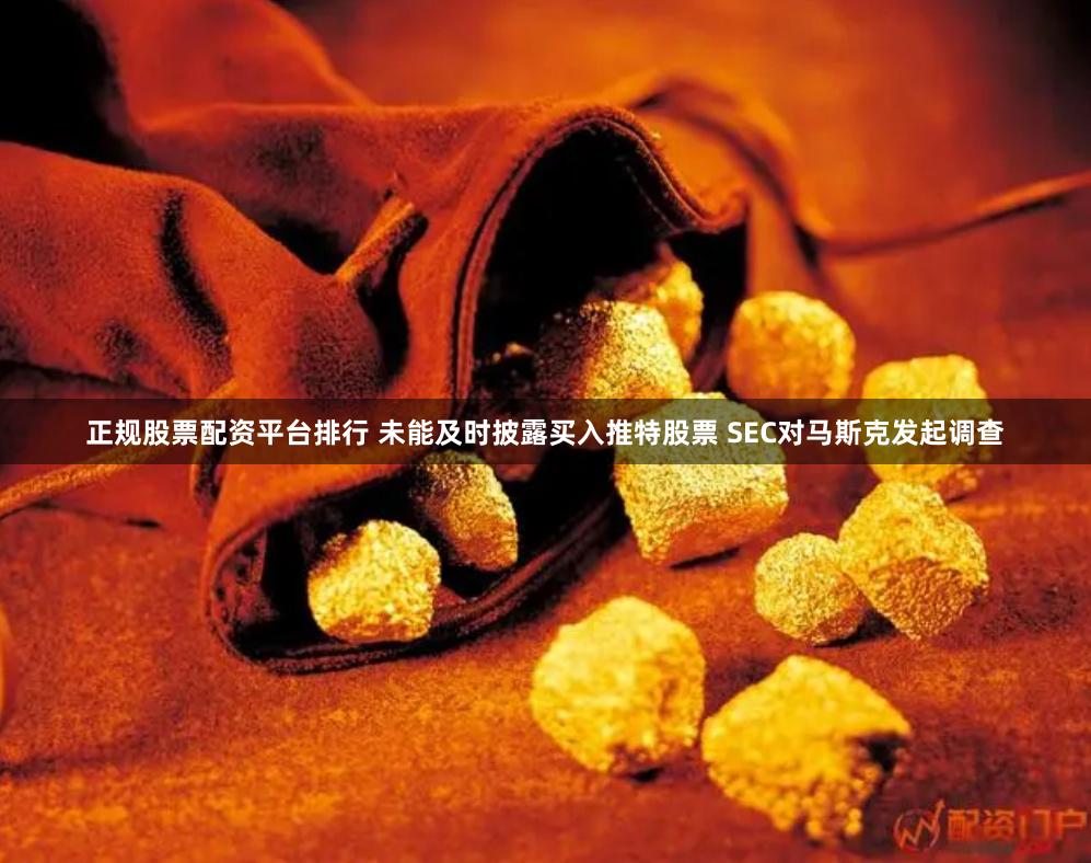 正规股票配资平台排行 未能及时披露买入推特股票 SEC对马斯克发起调查